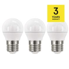 Emos LED žárovka Classic Mini Globe / E27 / 5 W (40 W) / 470 lm / teplá bílá