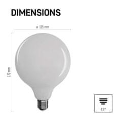 Emos LED žárovka Filament Globe / E27 / 11 W (100 W) / 1 521 lm / teplá bílá