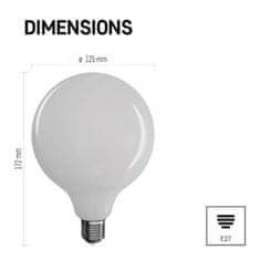 Emos LED žárovka Filament Globe / E27 / 18 W (150 W) / 2 452 lm / neutrální bílá