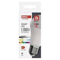 Emos Chytrá LED žárovka GoSmart A60 / E27 / 11 W (75 W) / 1 050 lm / RGB / stmívatelná / Zigbee