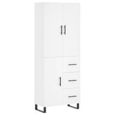 Vidaxl Skříň highboard bílá 69,5 x 34 x 180 cm kompozitní dřevo