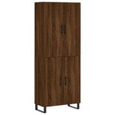 Vidaxl Skříň highboard hnědý dub 69,5 x 34 x 180 cm kompozitní dřevo