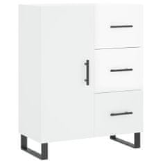 Vidaxl Skříň highboard lesklá bílá 69,5 x 34 x 180 cm kompozitní dřevo