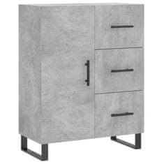 Vidaxl Skříň highboard betonově šedá 69,5x34x180 cm kompozitní dřevo