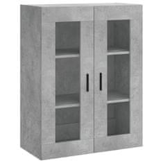 Vidaxl Skříň highboard betonově šedá 69,5x34x180 cm kompozitní dřevo