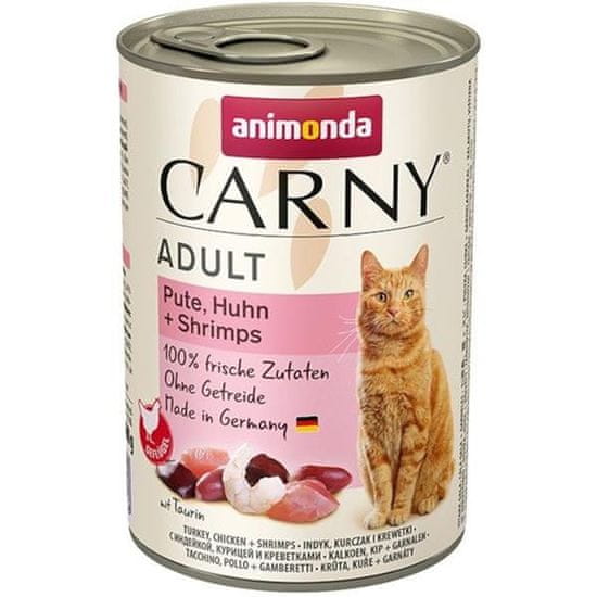 Animonda Carny cat konz. - krůta, kuře + ráčci 400 g