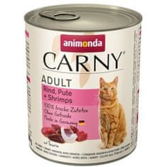 Animonda Carny cat konz. - hovězí, krůta, ráčci 800 g