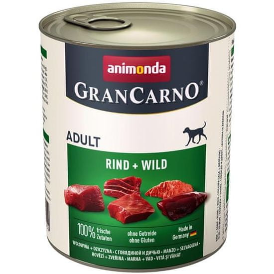 Animonda GranCarno dog konz. - hovězí, zvěřina 800 g