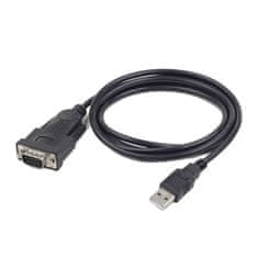 CABLEXPERT GEMBIRD Kabel adapter USB-serial 1,5m 9 pin (com), černý