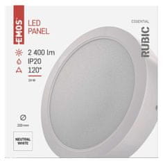 Emos LED svítidlo RUBIC 22 cm, 24 W, neutrální bílá