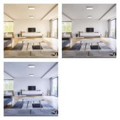 Emos LED svítidlo NEXXO broušený nikl, 22,5 x 22,5 cm, 21 W, teplá/neutrální bílá