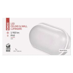 Emos LED svítidlo QARI 27 x 15 cm, 20 W, neutrální bílá, IP65