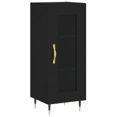 Vidaxl Skříň highboard černá 34,5 x 34 x 180 cm kompozitní dřevo