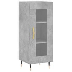 Vidaxl Skříň highboard betonově šedá 34,5x34x180 cm kompozitní dřevo