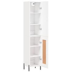 Greatstore Skříň highboard bílá 34,5 x 34 x 180 cm kompozitní dřevo