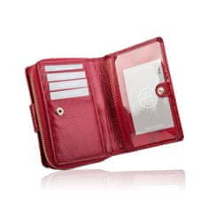 Betlewski Dámská kožená peněženka Bpd-Cr-937 Red