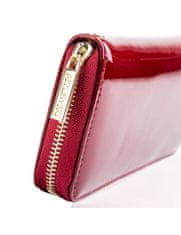 Betlewski Kožená dámská peněženka Zbpd-Bs-5201 Červená