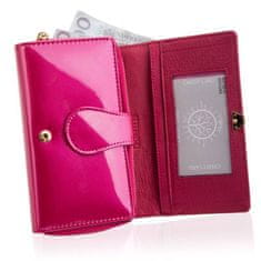 Betlewski Dámská kožená peněženka Bpd-Vs-513 Pink