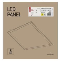 Emos LED panel PROXO 60 x 60 cm, 40 W, 4240 lm, neutrální bílá, Emergency