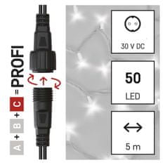 Emos Profi LED spojovací řetěz bílý, 5 m, venkovní i vnitřní, studená bílá