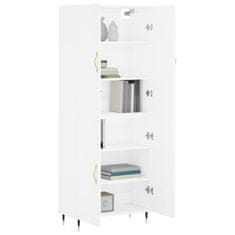 Greatstore Skříň highboard bílá 69,5 x 34 x 180 cm kompozitní dřevo