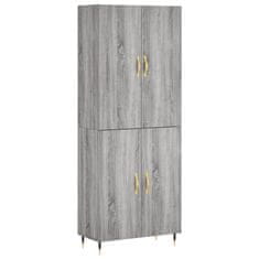 Vidaxl Skříň highboard šedá sonoma 69,5 x 34 x 180 cm kompozitní dřevo