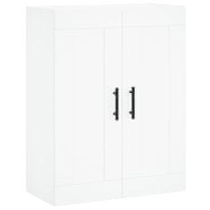 Greatstore Skříň highboard bílá 69,5 x 34 x 180 cm kompozitní dřevo