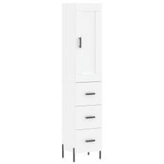 Vidaxl Skříň highboard bílá 34,5 x 34 x 180 cm kompozitní dřevo