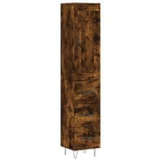 Vidaxl Skříň highboard kouřový dub 34,5 x 34 x 180 cm kompozitní dřevo