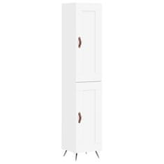 Vidaxl Skříň highboard bílá 34,5 x 34 x 180 cm kompozitní dřevo