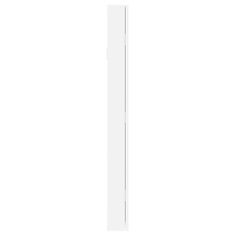Vidaxl Zrcadlová šperkovnice nástěnná bílá 30 x 8,5 x 90 cm