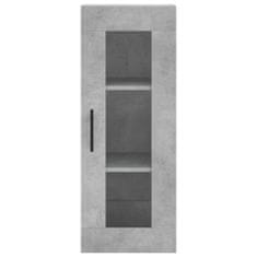 Vidaxl Skříň highboard betonově šedá 34,5x34x180 cm kompozitní dřevo