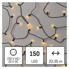 Emos LED vánoční řetěz – tradiční, 22,35 m, venkovní i vnitřní, vintage