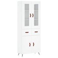 Vidaxl Skříň highboard bílá 69,5 x 34 x 180 cm kompozitní dřevo