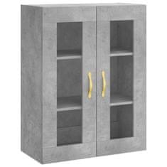 Greatstore Skříň highboard betonově šedá 69,5x34x180 cm kompozitní dřevo