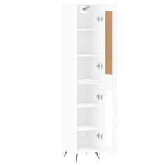 Vidaxl Skříň highboard bílá 34,5 x 34 x 180 cm kompozitní dřevo