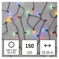 Emos LED vánoční řetěz – tradiční, 22,35 m, venkovní i vnitřní, multicolor