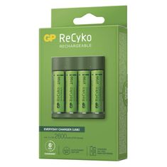 GP Nabíječka baterií GP Everyday B421 + 4× AA ReCyko 2700 + USB