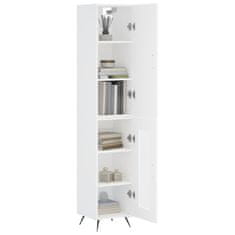 Greatstore Skříň highboard bílá 34,5 x 34 x 180 cm kompozitní dřevo