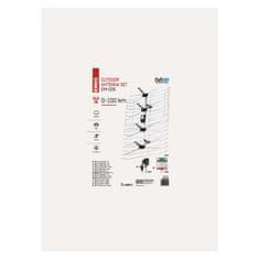 Emos Anténa venkovní EM-025, 0–100 km, DVB-T2, DAB, filtr LTE/4G