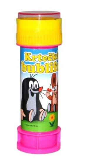 KN Krtečkův bublifuk s hrkavkou - žlutý (50ml)