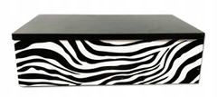 Boltze Šperkovnice hodinky zebra 24x16x7