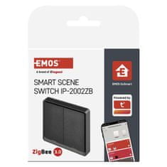 Emos GoSmart Přenosný ovladač scén IP-2002ZB, ZigBee 3.0, 2-tlačítkový