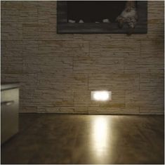 Emos LED orientační vestavné svítidlo AMAL 123×53, 1,5W tep. bílá,IP65