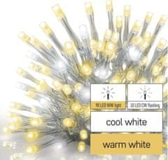 Emos Standard LED spojovací řetěz blikající – rampouchy, 2,5 m, venkovní, teplá/studená bílá