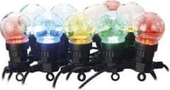 Emos LED světelný řetěz – 10x párty žárovky, 5 m, venkovní i vnitřní, multicolor