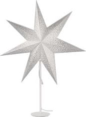 Emos Vánoční hvězda papírová s bílým stojánkem, 45 cm, vnitřní
