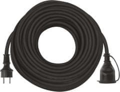 Emos Venkovní prodlužovací kabel 30 m / 1 zásuvka / černý / guma-neopren / 230 V / 1,5 mm2