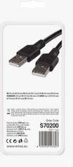 Emos USB kabel 2.0 A vidlice – A vidlice 2m