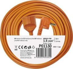 Emos Prodlužovací kabel 30 m / 1 zásuvka / oranžový / PVC / 230 V / 1,5 mm2